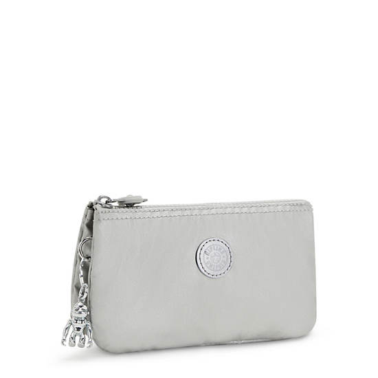 Plecaki Kipling Creativity Large Metallic Pouch Beżowe | PL 1132PJ